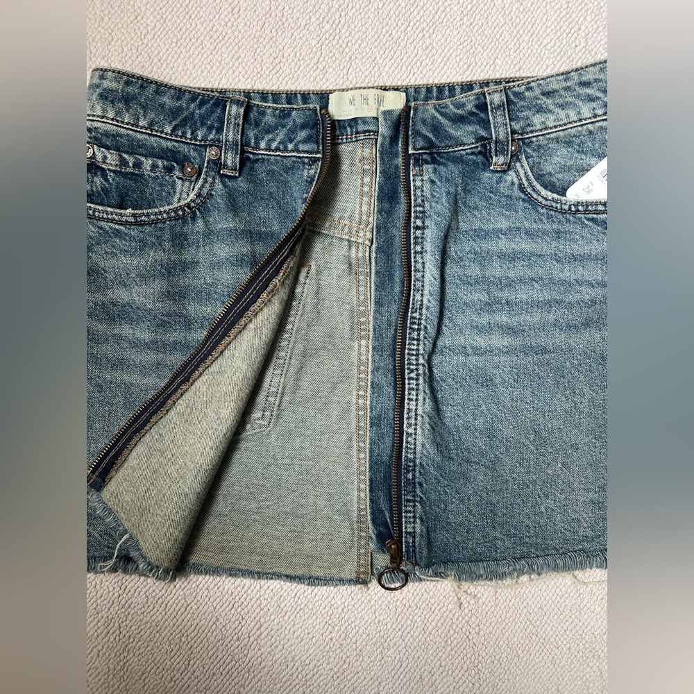 Free People Blue Denim Mini Skirt 🦋| Size: 28 - Picture 5 of 15